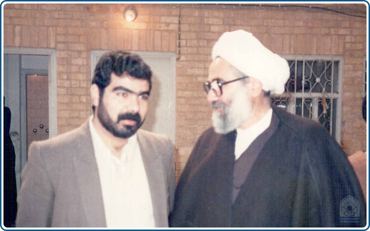 الشهيد السيد إبراهيم الخوئي والشيخ فخر الدين الزنجاني