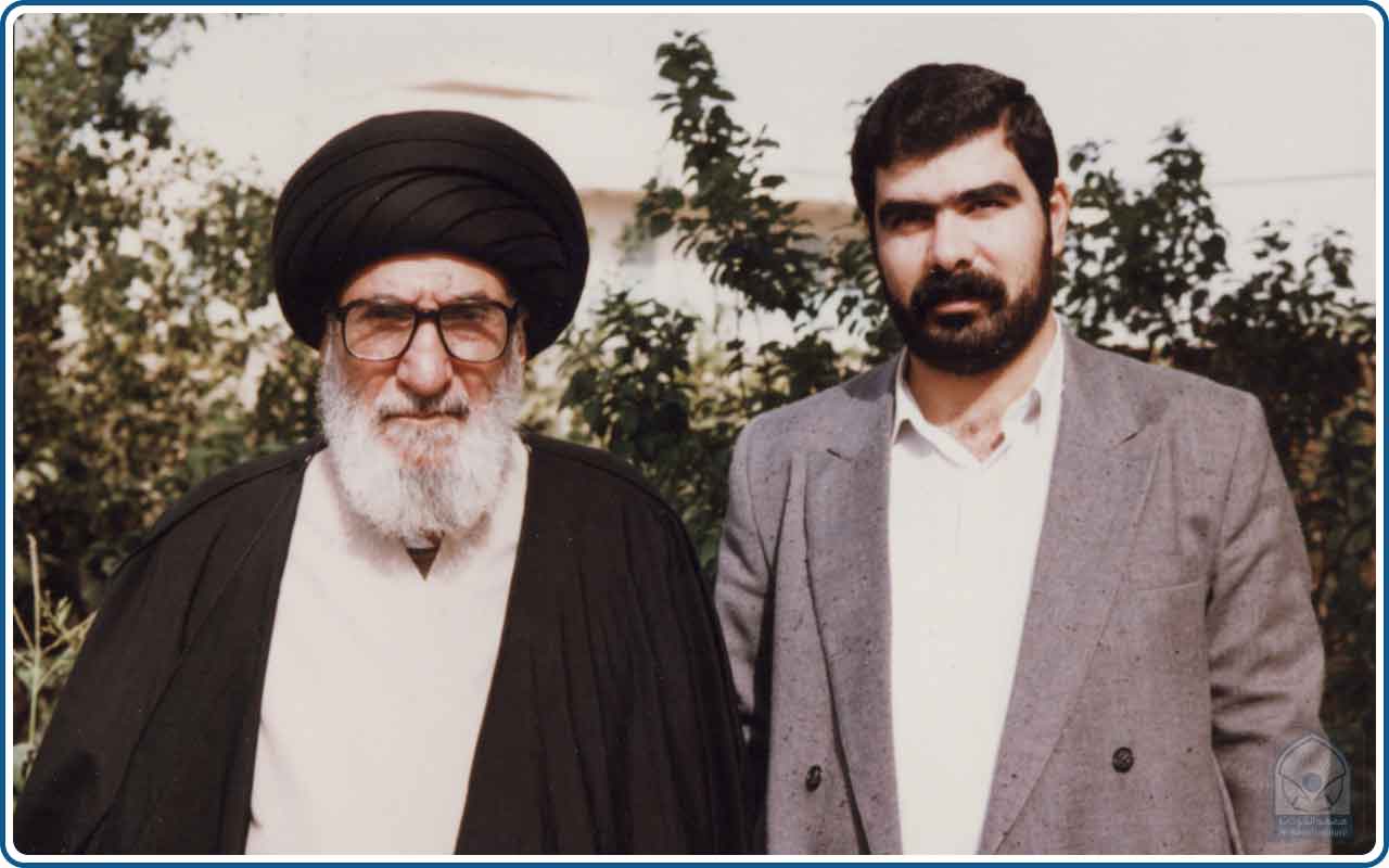 الشهيد السيد إبراهيم الخوئي مع السيد مرتضى النخجواني